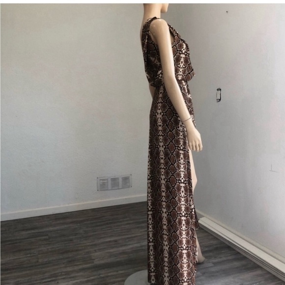 BCBGMAXAZRIA animal print maxi dress TART COMBO - Picture 6 of 16